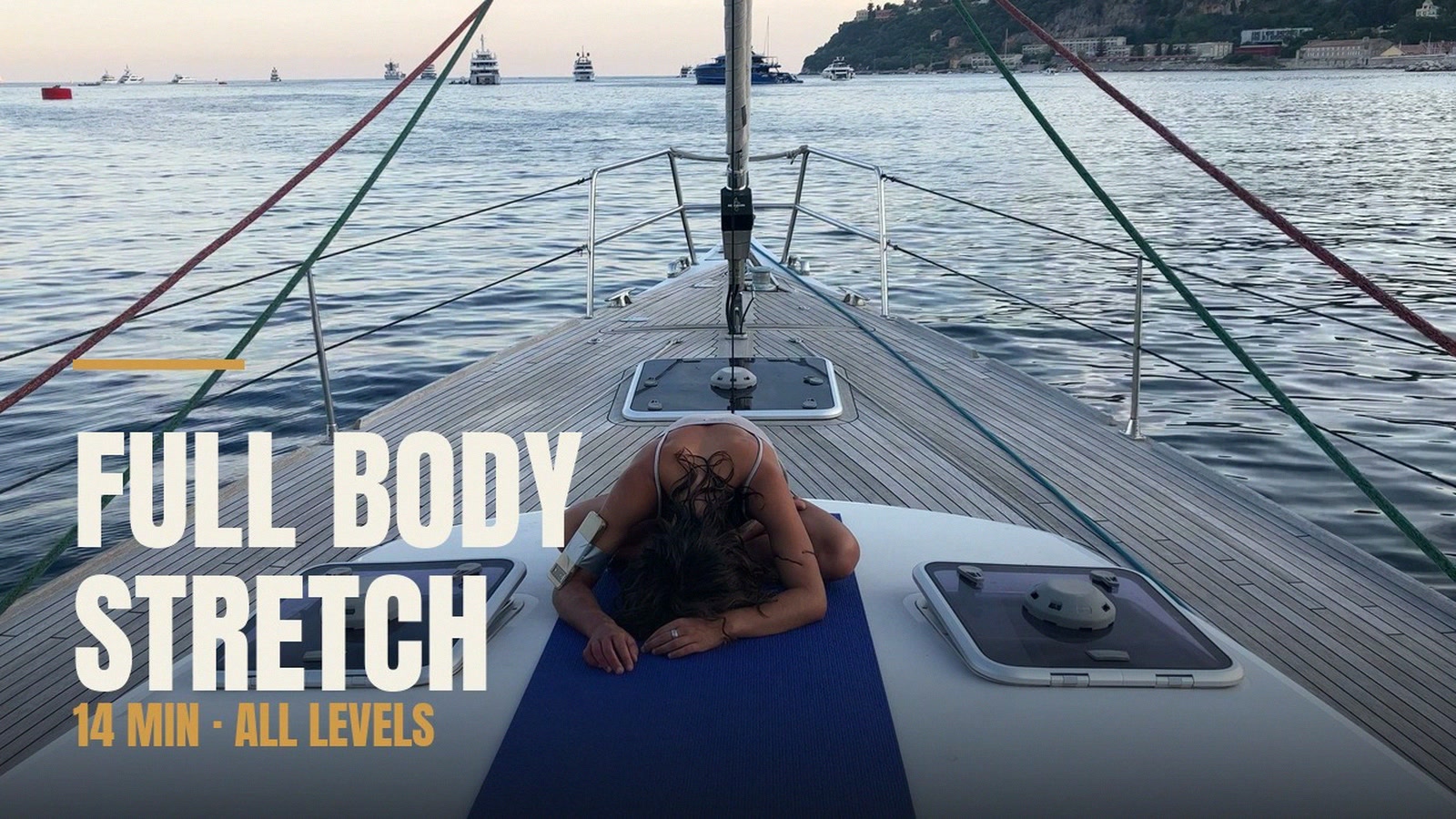 A moment from 14 Min Full Body Stretch, All Levels
